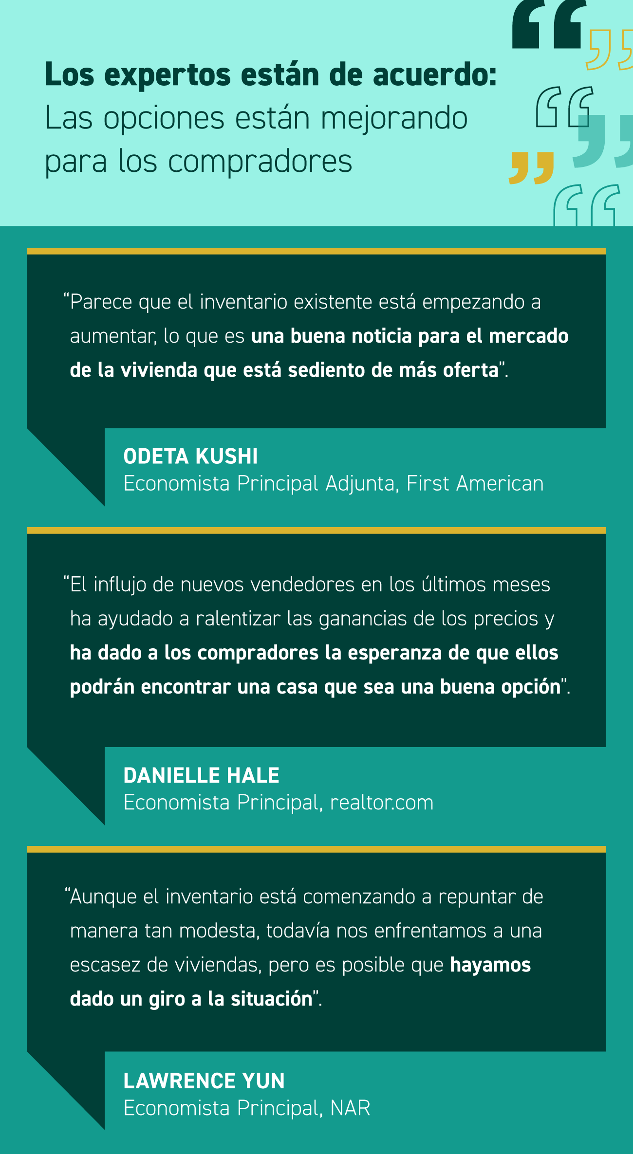 Los expertos están de acuerdo: las opciones están mejorando para los compradores [Infografía] | Simplifying The Market
